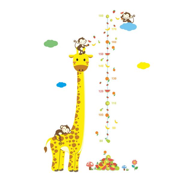 nursery height chart fruits home decor giraffe monkey kids room cartoon measure wall sticker ruler
nursery height chart fruits home decor giraffe monkey kids room cartoon measure wall sticker ruler