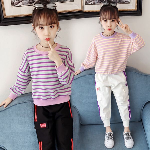 jmffy autumn kids baby girls sets blouse pants fashion cotton toddler outfits girl set clothes striped sport suits 4-15t, White
jmffy autumn kids baby girls sets blouse pants fashion cotton toddler outfits girl set clothes striped sport suits 4-15t, White