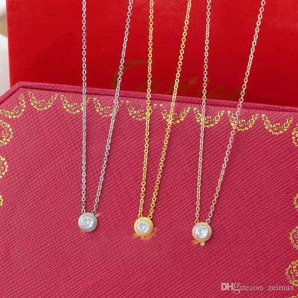 singel cz diamond pendant rose gold silver color necklace for women vintage collar costume jewelry with original box set
singel cz diamond pendant rose gold silver color necklace for women vintage collar costume jewelry with original box set