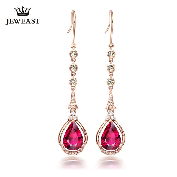 lszb natural red tourmaline 18k pure gold earring real au 750 solid gold earrings diamond trendy fine jewelry sell new 2019, Golden;silver
lszb natural red tourmaline 18k pure gold earring real au 750 solid gold earrings diamond trendy fine jewelry sell new 2019, Golden;silver