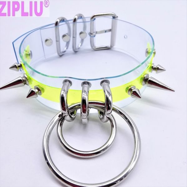 fashion handmade clear neon green neon pink punk choker necklace harajuku collar rivet torques metal spikes o-round, Silver
fashion handmade clear neon green neon pink punk choker necklace harajuku collar rivet torques metal spikes o-round, Silver