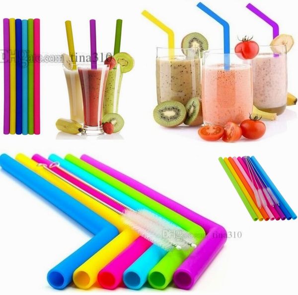 silicone drinking straws set straight bent flexible reusable straws with 2pcs cleaning brushes 8pcs/set silicone straw 4688
silicone drinking straws set straight bent flexible reusable straws with 2pcs cleaning brushes 8pcs/set silicone straw 4688