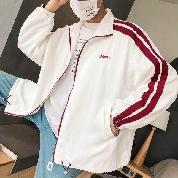 spring autumn 2020 new sports stripes street jacket men casual jacket korean outerwear men's g512 youth loose coat, Black;brown
spring autumn 2020 new sports stripes street jacket men casual jacket korean outerwear men's g512 youth loose coat, Black;brown