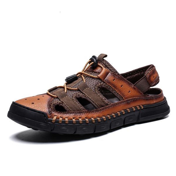 men vastwave sandals new comfortable handmade genuine leather soft summer men's shoes retro sewing casual beach shoes big size, Black
men vastwave sandals new comfortable handmade genuine leather soft summer men's shoes retro sewing casual beach shoes big size, Black