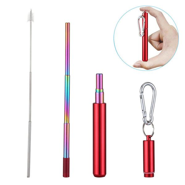 news fda portable reusable folding drinking straws stainless steel metal telescopic foldable straws with aluminum case & cleaning brush
news fda portable reusable folding drinking straws stainless steel metal telescopic foldable straws with aluminum case & cleaning brush