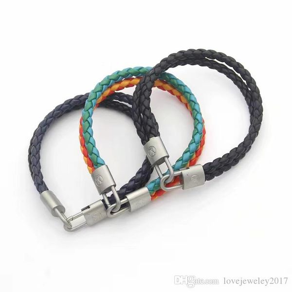 luxury designer jewelry couple bracelet leather bracelets with silver buckle logo braider rope bracelet fashion jewelry, Golden;silver
luxury designer jewelry couple bracelet leather bracelets with silver buckle logo braider rope bracelet fashion jewelry, Golden;silver