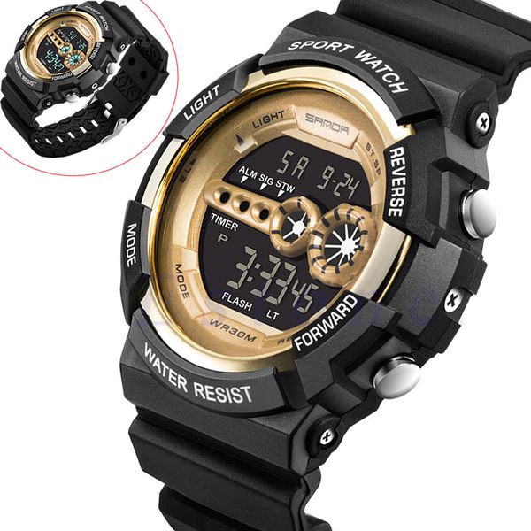 mens stainless steel led digital date alarm waterproof sports army quartz watch c6ud, Slivery;brown
mens stainless steel led digital date alarm waterproof sports army quartz watch c6ud, Slivery;brown