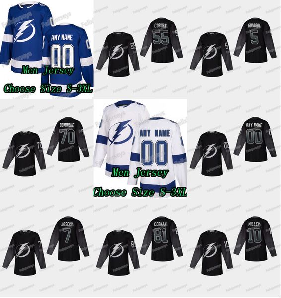Tampa Bay Lightning Erik Cernak Braydon Coburn Dan Girardi Louis Domingue J.T. Miller Slater Koekkoek Mathieu Joseph Hockey Jerseys
Tampa Bay Lightning Erik Cernak Braydon Coburn Dan Girardi Louis Domingue J.T. Miller Slater Koekkoek Mathieu Joseph Hockey Jerseys