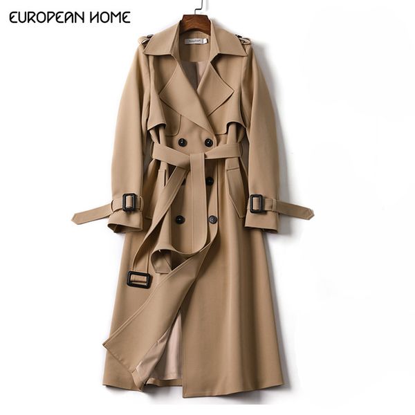 2020 new spring coat women trench coat fashion double breasted long coats casual autumn windbreaker outerwear 1058, Tan;black
2020 new spring coat women trench coat fashion double breasted long coats casual autumn windbreaker outerwear 1058, Tan;black