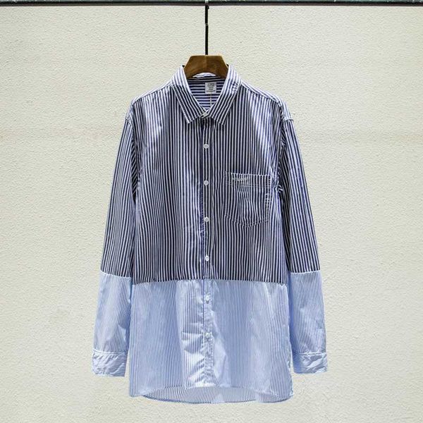 20ss shirt blue white stitching men's clothing full cotton casual shirts mens shirts big v letter shirt, White;black
20ss shirt blue white stitching men's clothing full cotton casual shirts mens shirts big v letter shirt, White;black