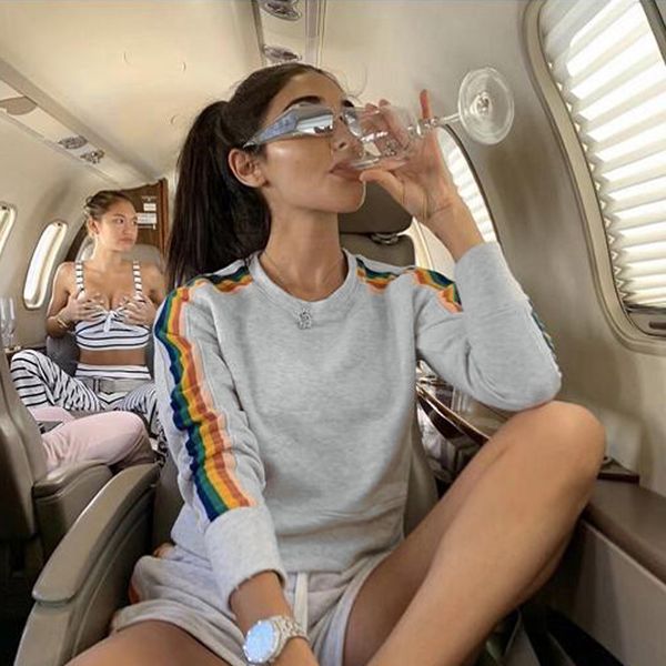 fashion ladies solid color round neck stitching sweatshirt autumn winter pullover streetwear lady clothes sudadera mujer, Black
fashion ladies solid color round neck stitching sweatshirt autumn winter pullover streetwear lady clothes sudadera mujer, Black