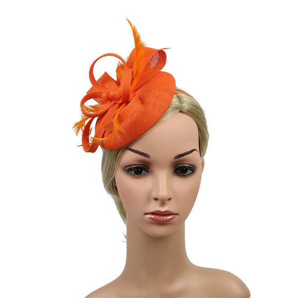 bridal imitation linen feather hairdress hair accessories head stage party hairpin (orange
bridal imitation linen feather hairdress hair accessories head stage party hairpin (orange
