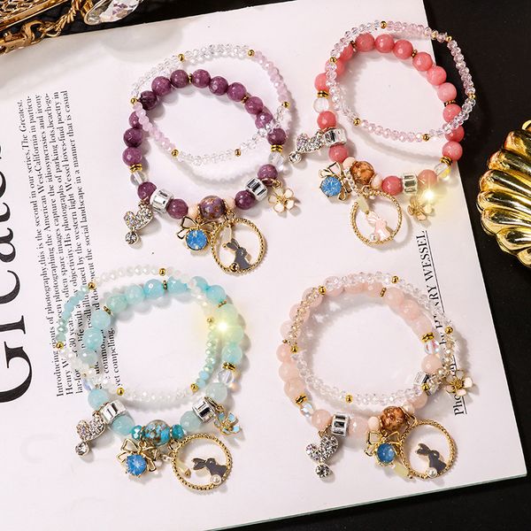 fashion new fresh flower bow beaded crystal bracelet student girlfriends bracelets hand jewelry female bracelet sale, Golden;silver
fashion new fresh flower bow beaded crystal bracelet student girlfriends bracelets hand jewelry female bracelet sale, Golden;silver