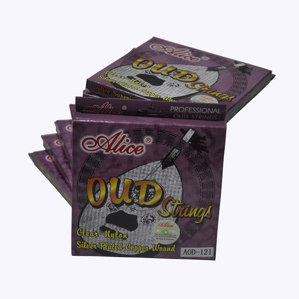 10sets alice ud oud strings clear nylon silver-plated copper winding 12 strings 
10sets alice ud oud strings clear nylon silver-plated copper winding 12 strings