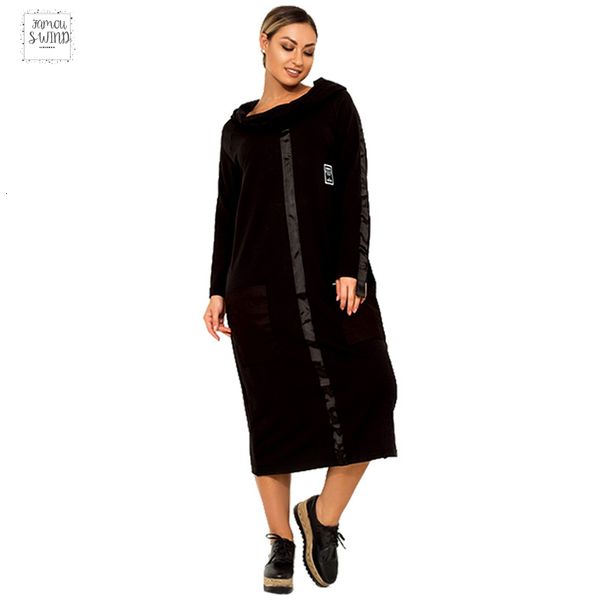 2019 new 5xl big women dress winter long maxi dress plus size loose clothes vestidos casual dress elegant femme largo, Black;gray
2019 new 5xl big women dress winter long maxi dress plus size loose clothes vestidos casual dress elegant femme largo, Black;gray