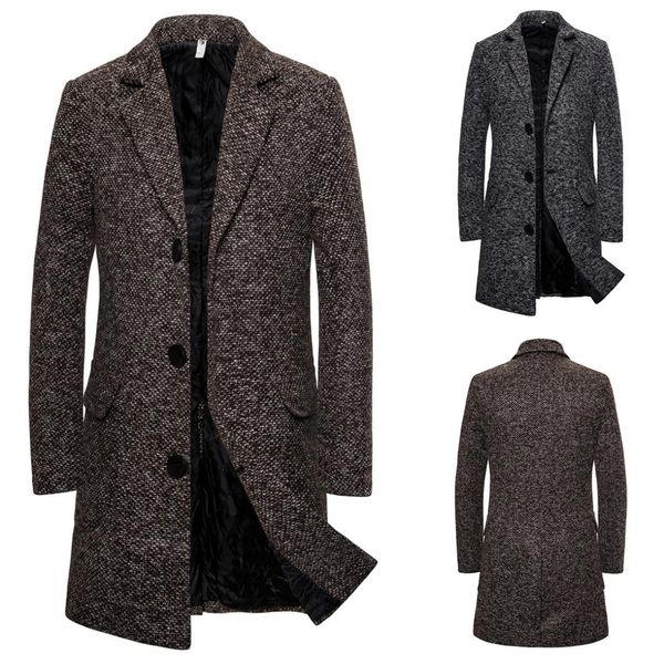 yf21 new fashion winter clothing woolen overcoat men's single-breasted men's woolen trench coat, Black
yf21 new fashion winter clothing woolen overcoat men's single-breasted men's woolen trench coat, Black