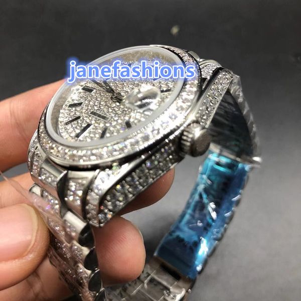 iced out luxury men's diamond watch fashion silver hip hop rap style watches fully automatic double calendar sports watch313j, Slivery;brown
iced out luxury men's diamond watch fashion silver hip hop rap style watches fully automatic double calendar sports watch313j, Slivery;brown