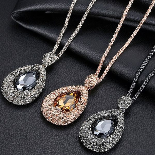 new sweater chain stone long necklaces pendants jewelry flower key bear waterdrop austrian crystal fashion pendants silver golden necklace
new sweater chain stone long necklaces pendants jewelry flower key bear waterdrop austrian crystal fashion pendants silver golden necklace