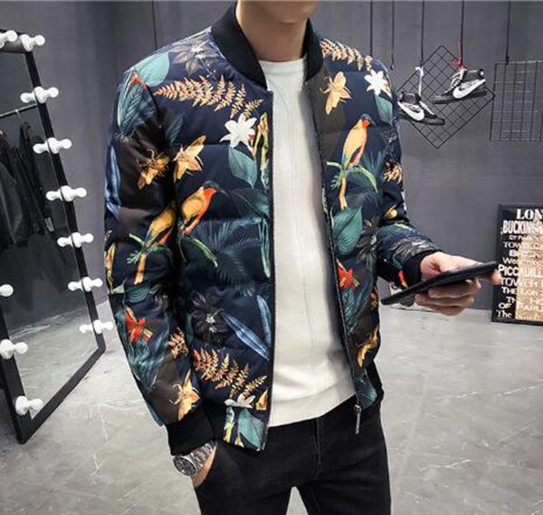 men's korean special handsome fashion thickened warm baseball collar winter personality boutique young printed down jacket / m-5xl, Black
men's korean special handsome fashion thickened warm baseball collar winter personality boutique young printed down jacket / m-5xl, Black