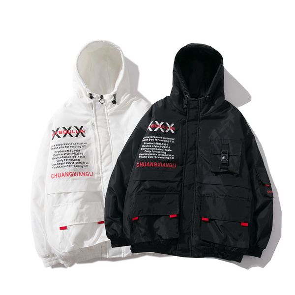 xxx streetwear hip hop jacket parkas men tactics cargo jacket windbreaker harajuku puffer coat warm hooded outwear, Black
xxx streetwear hip hop jacket parkas men tactics cargo jacket windbreaker harajuku puffer coat warm hooded outwear, Black