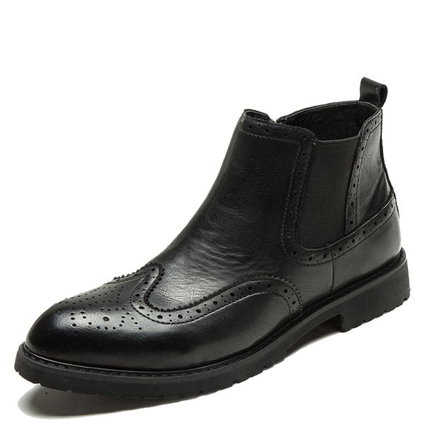 autumn winter genuine leather ankle boots men shoes with vintage classic male casual motorcycle boot, Black
autumn winter genuine leather ankle boots men shoes with vintage classic male casual motorcycle boot, Black