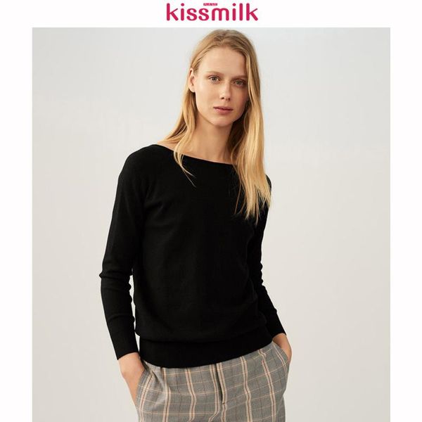 kissmilk plus size simple college style crew collar metal chain decorative solid black color pullover sweater, White;black
kissmilk plus size simple college style crew collar metal chain decorative solid black color pullover sweater, White;black