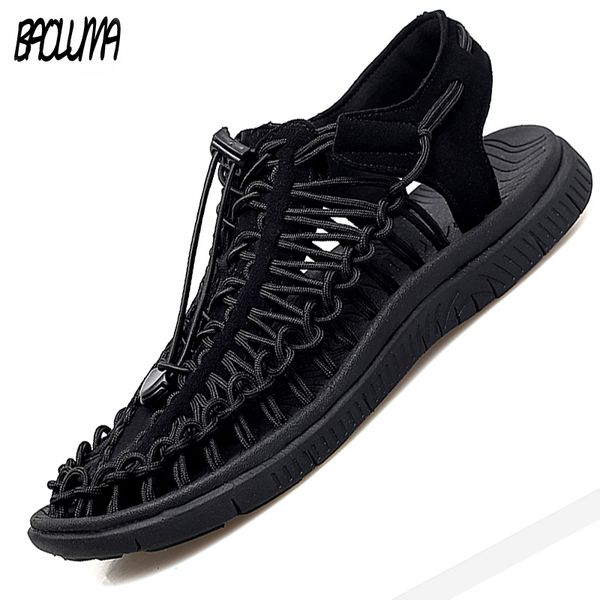 summer men's sandals fashion handmade weaving design breathable men's sandals beach shoes soft bottom non-slip outdoor sandals y20, Black
summer men's sandals fashion handmade weaving design breathable men's sandals beach shoes soft bottom non-slip outdoor sandals y20, Black