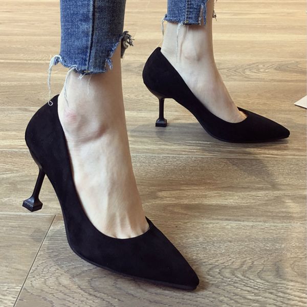 mazefeng 2019 new fashion summer women high-heeled shoes women classic pumps solid mature office ladies heel pumps pointed toe, Black
mazefeng 2019 new fashion summer women high-heeled shoes women classic pumps solid mature office ladies heel pumps pointed toe, Black