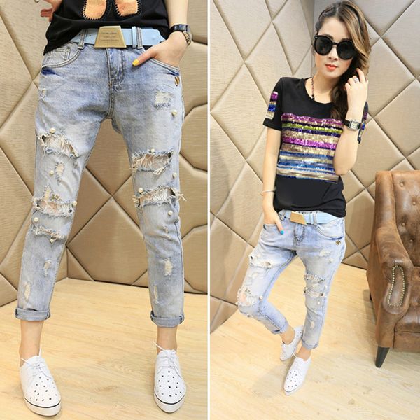 new autumn spring women hole embroidered flares lace ankle length pants jeans female loose casual fashion low cross pants zx951, Blue
new autumn spring women hole embroidered flares lace ankle length pants jeans female loose casual fashion low cross pants zx951, Blue
