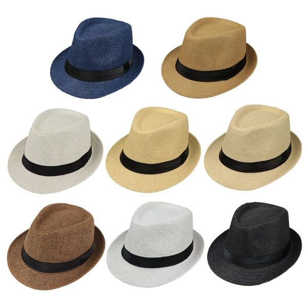 children kids summer beach straw hat jazz panama trilby fedora hat gangster cap outdoor breathable hats girls boys sunhat, Yellow
children kids summer beach straw hat jazz panama trilby fedora hat gangster cap outdoor breathable hats girls boys sunhat, Yellow