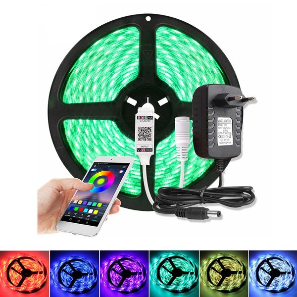 rf / bluetooth rgb led strip 5050 waterproof dc 12v ribbon led light diode tape 5m 60 leds/m + remote controller + power adapter
rf / bluetooth rgb led strip 5050 waterproof dc 12v ribbon led light diode tape 5m 60 leds/m + remote controller + power adapter
