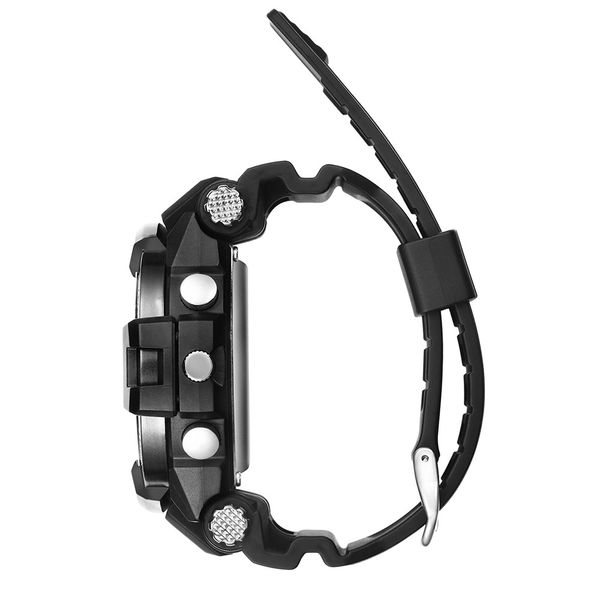 montre homme men's watch multi-function wrist watch led digital double action round glass buckle reloj hombre deportivo, Slivery;brown
montre homme men's watch multi-function wrist watch led digital double action round glass buckle reloj hombre deportivo, Slivery;brown