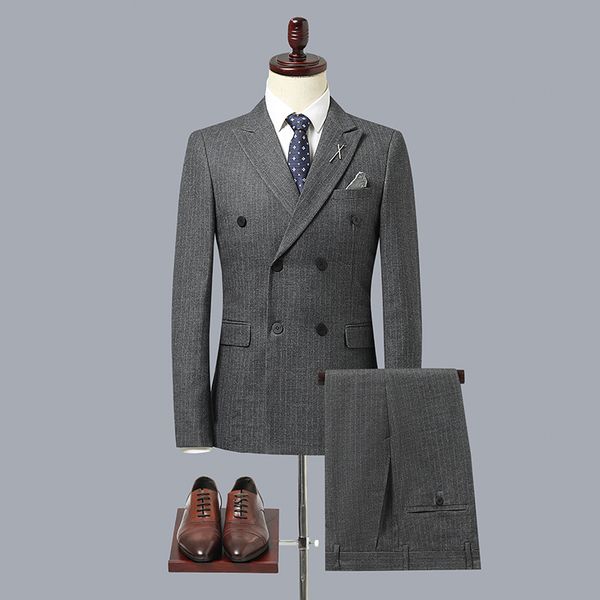 men's suits & blazers m-3xl 3 pieces men wedding suit male stripe slim fit for costume business formal party, White;black
men's suits & blazers m-3xl 3 pieces men wedding suit male stripe slim fit for costume business formal party, White;black