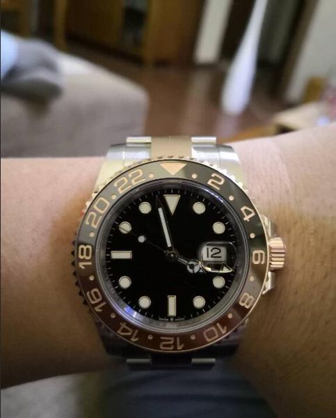 luxury watch man mechanical watch dive watches stainless wristwatch r127, Slivery;brown
luxury watch man mechanical watch dive watches stainless wristwatch r127, Slivery;brown