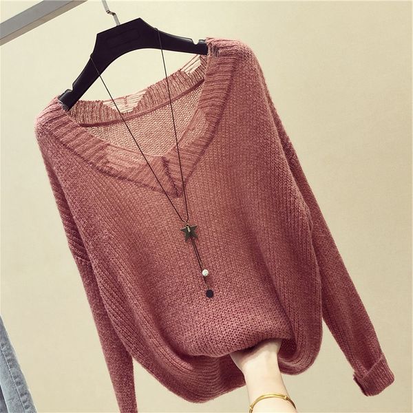 autumn women sweaters fashion 2018 new knitted jumper casual loose v-neck long-sleeved crop pullover sweater female outwear coat, White;black
autumn women sweaters fashion 2018 new knitted jumper casual loose v-neck long-sleeved crop pullover sweater female outwear coat, White;black