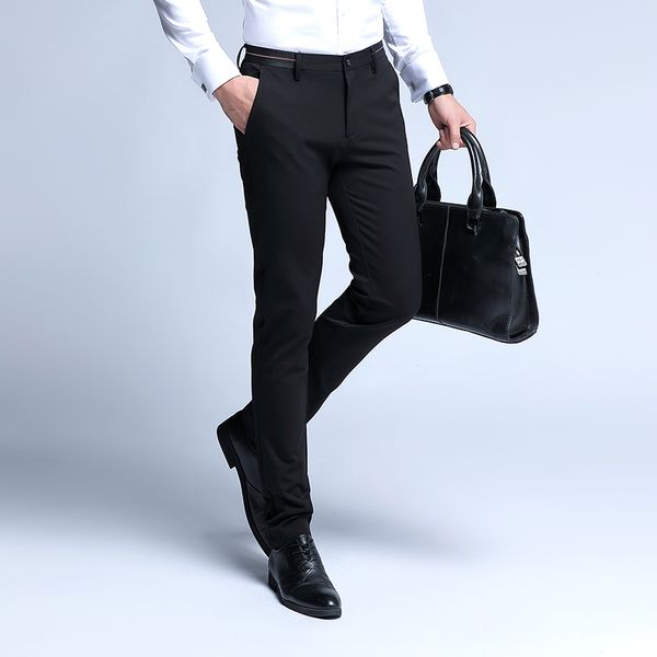 suits pants thick men's trousers thermal british style straight business fashion casual slim male streetwear elastic masculino, Black
suits pants thick men's trousers thermal british style straight business fashion casual slim male streetwear elastic masculino, Black