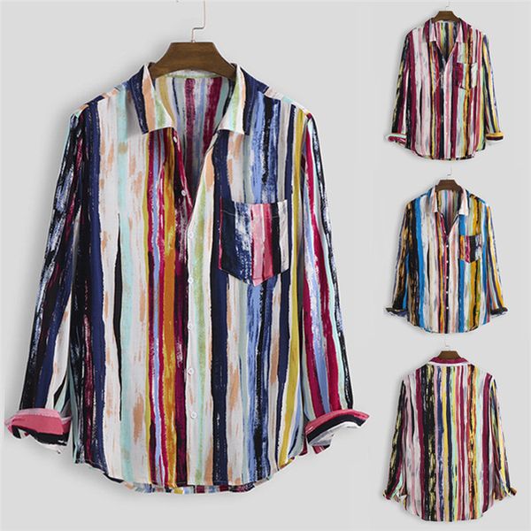 spring mens long sleeve shirt designer striped graffiti contrast print fashion turn down collar casual shirt, White;black
spring mens long sleeve shirt designer striped graffiti contrast print fashion turn down collar casual shirt, White;black