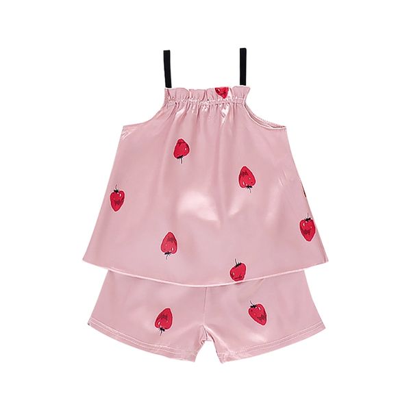 baby pajamas kids girls clothes strawberry pattern sling outfits set short sleeve blouse +shorts sleepwear 2pcs, Blue;red
baby pajamas kids girls clothes strawberry pattern sling outfits set short sleeve blouse +shorts sleepwear 2pcs, Blue;red
