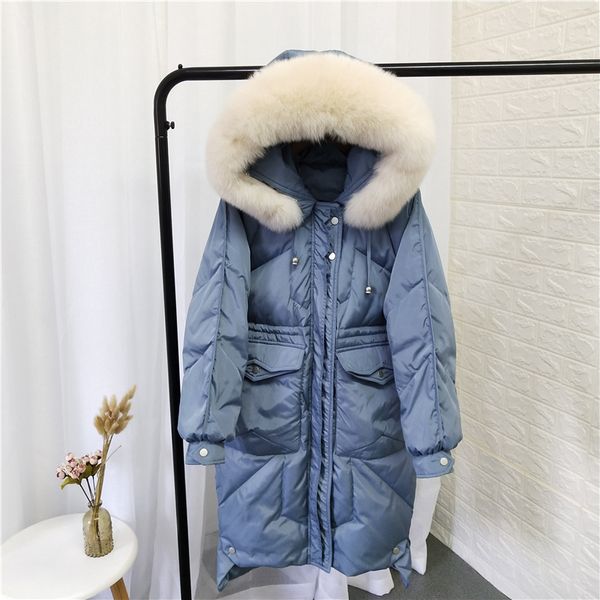 2019 new winter women real raccoon fur collar duck down jackets female loose hooded coats thicken real fur down parkas c120, Black
2019 new winter women real raccoon fur collar duck down jackets female loose hooded coats thicken real fur down parkas c120, Black
