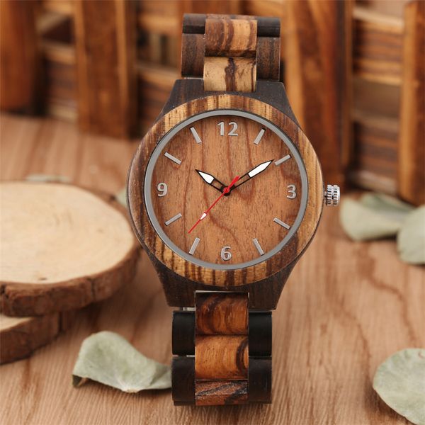 black & brown wood men watch quartz movement simple display full wooden watchband luxury male clock gifts new arrival 2019, Slivery;brown 
black & brown wood men watch quartz movement simple display full wooden watchband luxury male clock gifts new arrival 2019, Slivery;brown