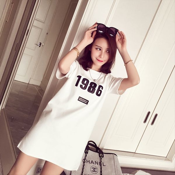 fashion harajuku medium-long loose large-size short-sleeved t- base women's dress fashion harajuku medium-long loose large-size short-s, White
fashion harajuku medium-long loose large-size short-sleeved t- base women's dress fashion harajuku medium-long loose large-size short-s, White