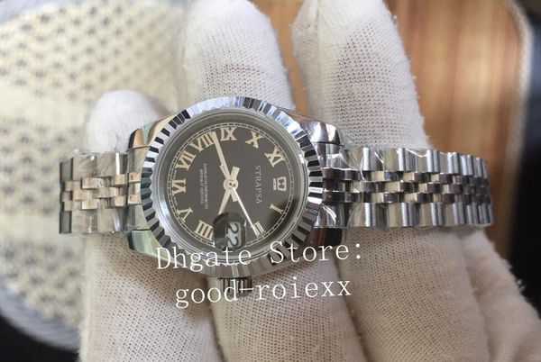 26mm ladys automatic watches women's watch eta 2671 movement black rome 179174 ladies date jubilee bracelet women sapphire wristwatches, Slivery;brown
26mm ladys automatic watches women's watch eta 2671 movement black rome 179174 ladies date jubilee bracelet women sapphire wristwatches, Slivery;brown