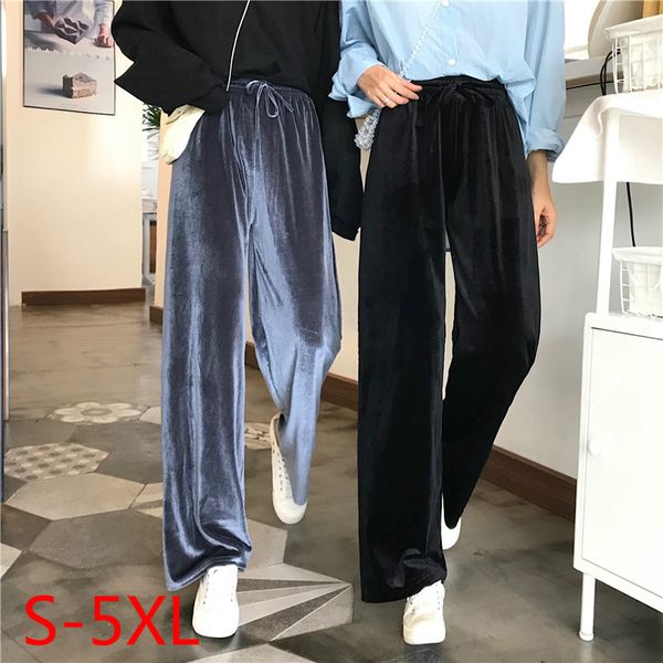 wide leg pants woman high waist trousers pleuche womens full length loose feminine autumn and winter bottoms korean stylish chic, Black;white
wide leg pants woman high waist trousers pleuche womens full length loose feminine autumn and winter bottoms korean stylish chic, Black;white