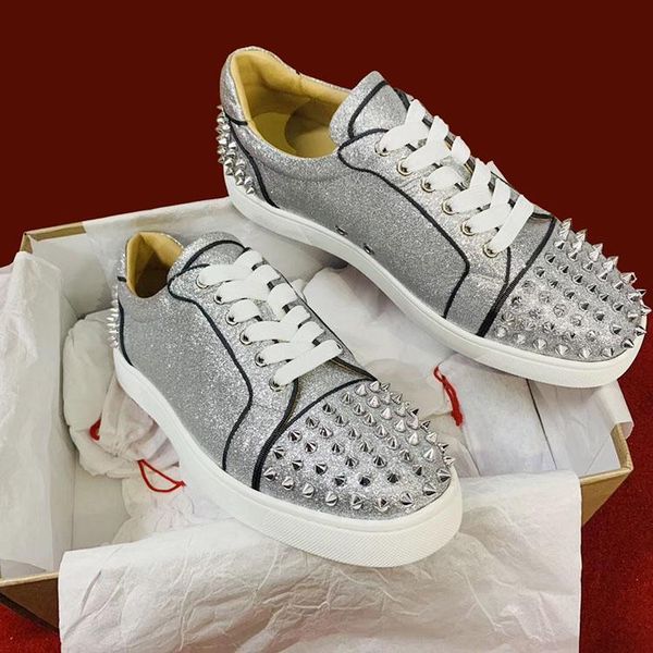 special offer glitter leather casual shoes low fashion red bottom casual women,men designer walking red sole flat size 35-46 l29, Black
special offer glitter leather casual shoes low fashion red bottom casual women,men designer walking red sole flat size 35-46 l29, Black