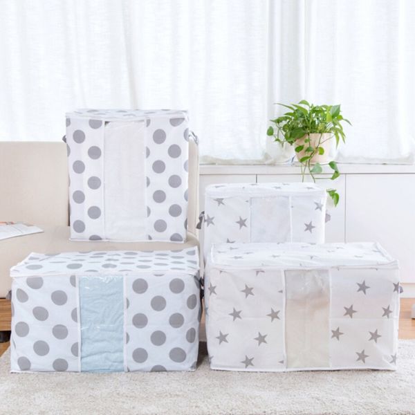 non-woven fabric cotton clothes quilts bag finishing bag large sundries portable organizer container storage case in stock
non-woven fabric cotton clothes quilts bag finishing bag large sundries portable organizer container storage case in stock