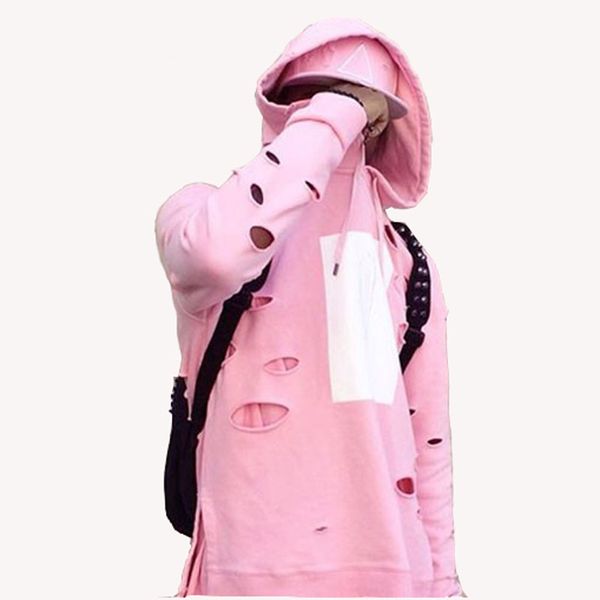 new fashion mens hip hop pink hoodies with holes male fashion streetwear sweatshirt side split hi-street hooded hoody for men, Black
new fashion mens hip hop pink hoodies with holes male fashion streetwear sweatshirt side split hi-street hooded hoody for men, Black