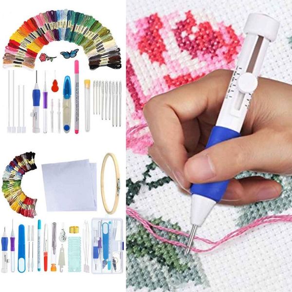 knitting stitching pen 50colors threads home punch needle beginners multifunction practical kill time embroidery kit craft tool, Black
knitting stitching pen 50colors threads home punch needle beginners multifunction practical kill time embroidery kit craft tool, Black