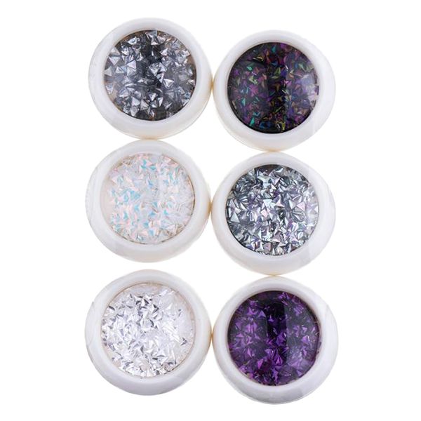 6 boxes glitter sequins nail art tips charms triangle design manicure nail decoration
6 boxes glitter sequins nail art tips charms triangle design manicure nail decoration