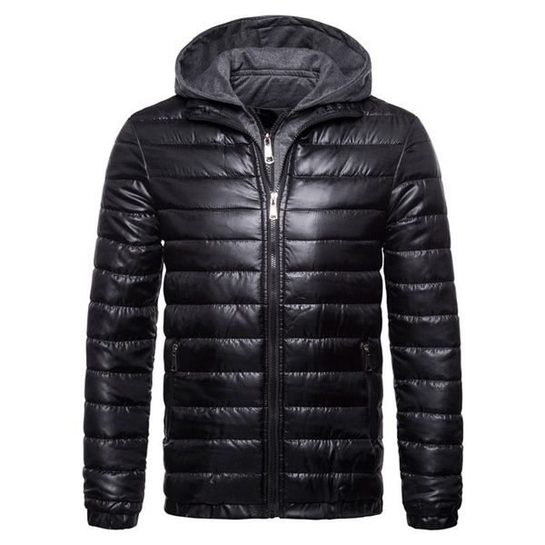 designer winter mens coat solid color long sleeve striped hooded fake two piece mens outerwear casual male apparel, Black;brown
designer winter mens coat solid color long sleeve striped hooded fake two piece mens outerwear casual male apparel, Black;brown