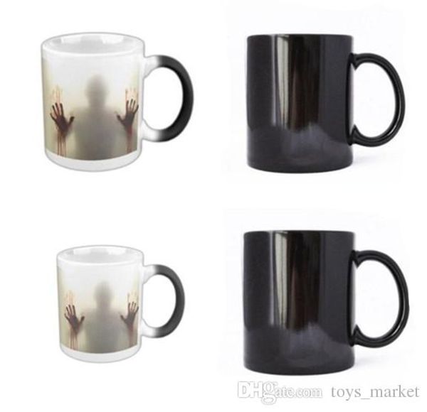fashion walking dead zombie coffee mug cup heat sensitive magic morphing color changing tea mug transformation
fashion walking dead zombie coffee mug cup heat sensitive magic morphing color changing tea mug transformation